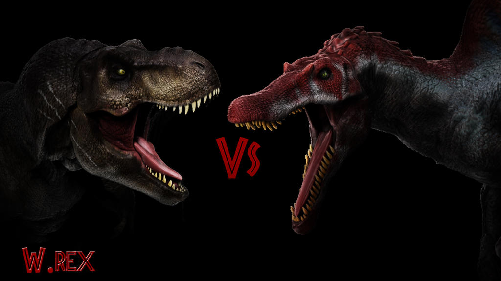Rematch Spinosaurus vs T rex jw fallen kingdom by Wolfhooligans