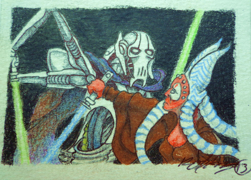 Shaak Ti And General Grievous by Ventablack on DeviantArt