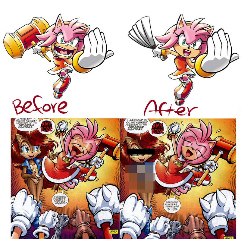 Differences before and after by GaruGiroSonicShadow on 