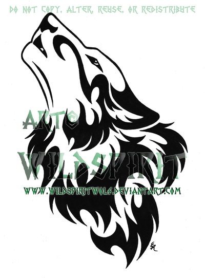 Proud Howling Wolf Head Tattoo by WildSpiritWolf on DeviantArt