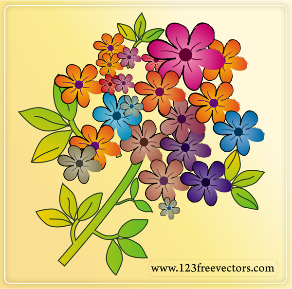 Free Flower Vectors by 123freevectors on DeviantArt
