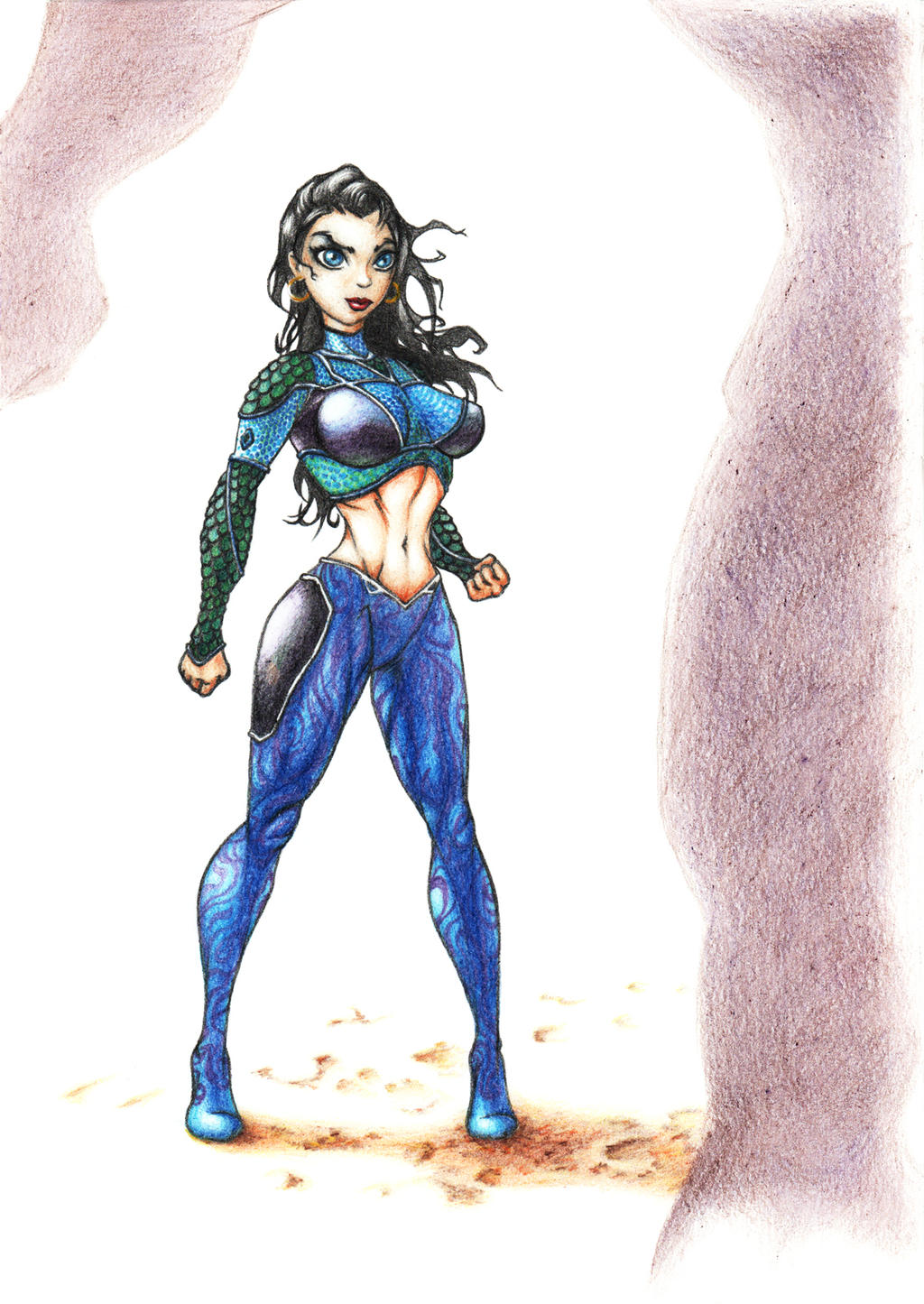 Mareena - Aquagirl (DC Beyond) by https://www.deviantart 