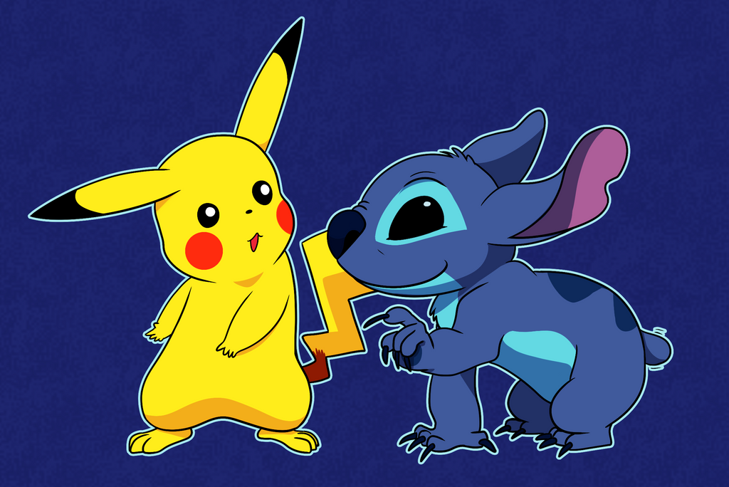 Stitch and Pikachu by Taneysha on DeviantArt