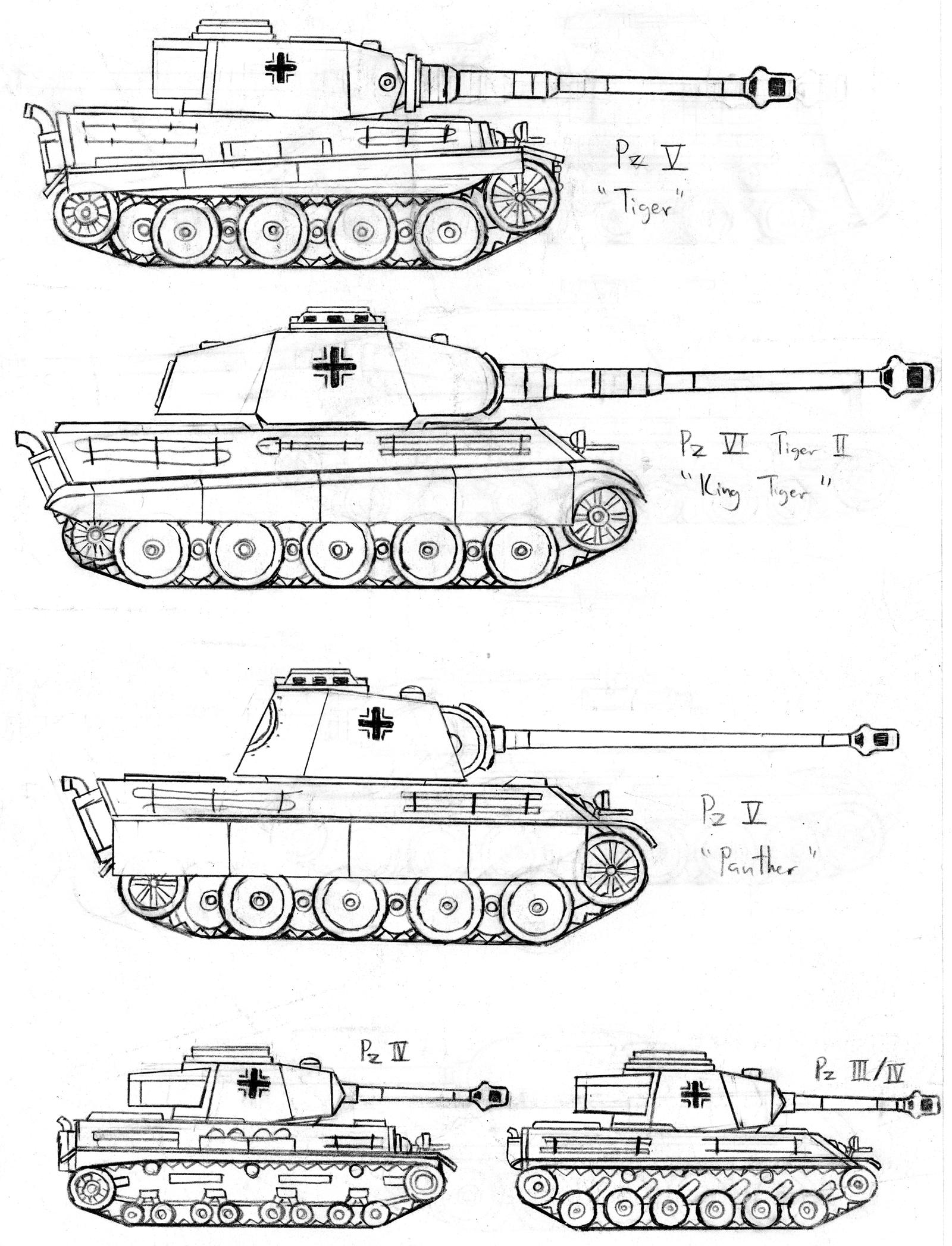 How To Draw A World War Ii Tank