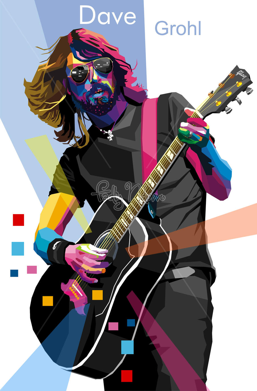 Dave Grohl 2 in WPAP by sangpendosa on DeviantArt