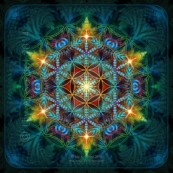 Flower of Life Fractal Mandala by Lilyas on DeviantArt