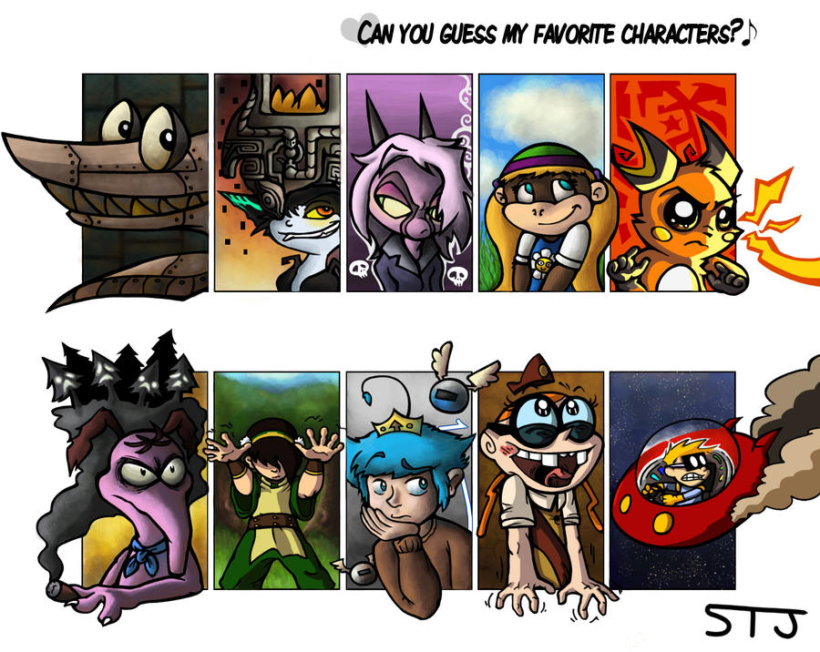 Favourite Characters Meme by SuperflatPsychosis on DeviantArt