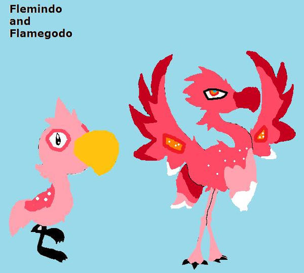 Flamingo Pokemon by skysoul25 on DeviantArt