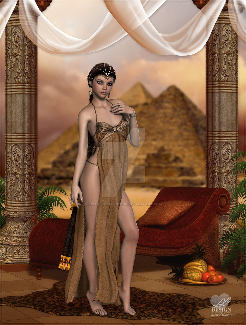 Egyptian Goddess By Lisa Lisette Design On Deviantart