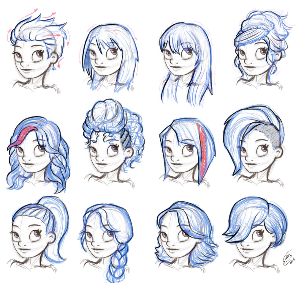 Reference Hairstyle Female by Gian16 on DeviantArt
