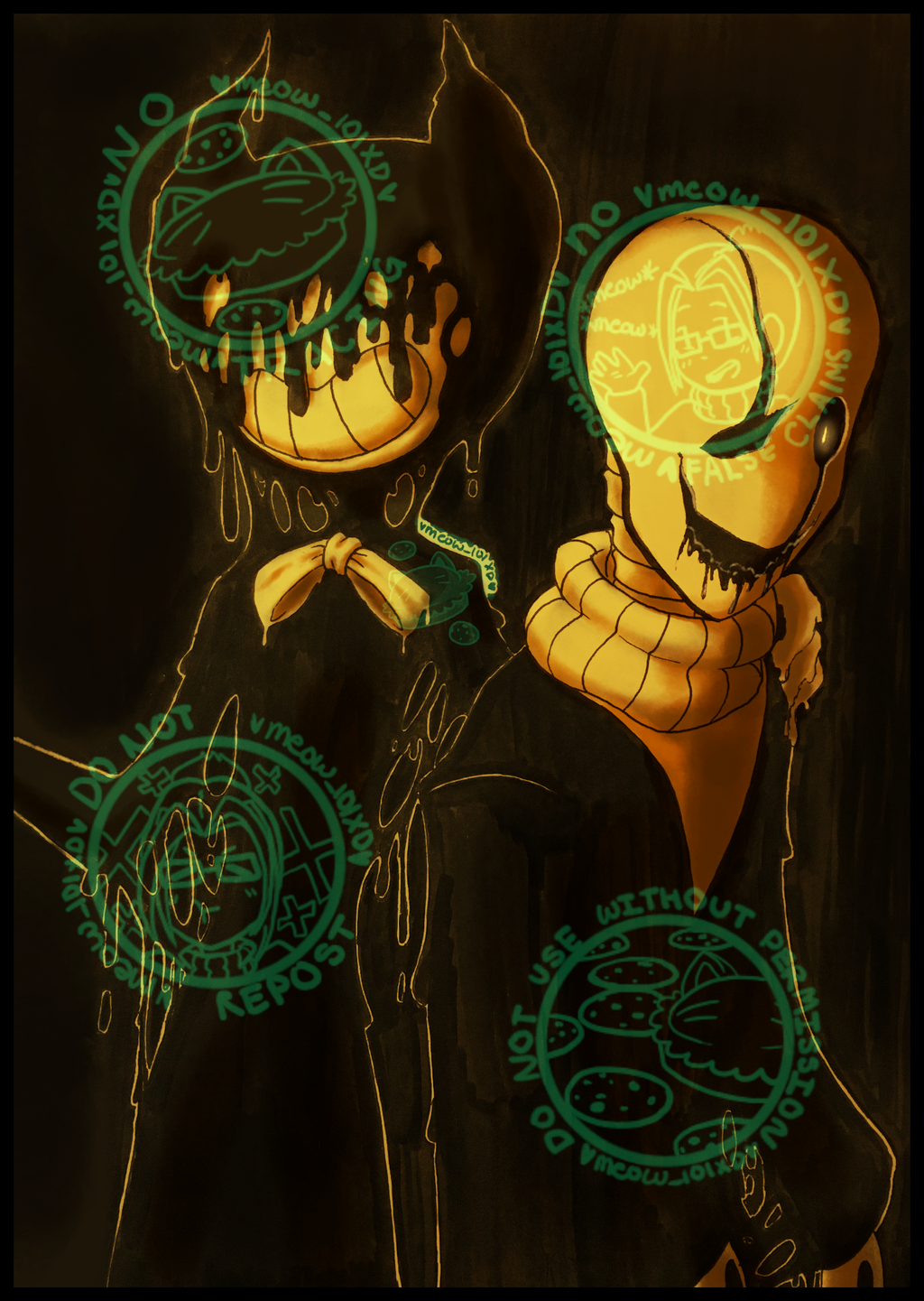 Bendy the Ink Demon and the Goopster by Meow101XD on ...