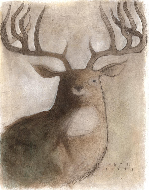  Bestiaire Deer_by_sesfitts-d3b6lol