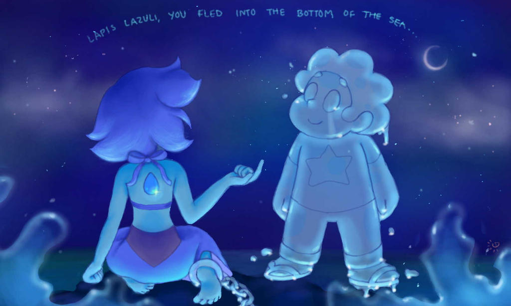 Water is really cool to draw! ^-^ I hope Lapis returns soon x-x