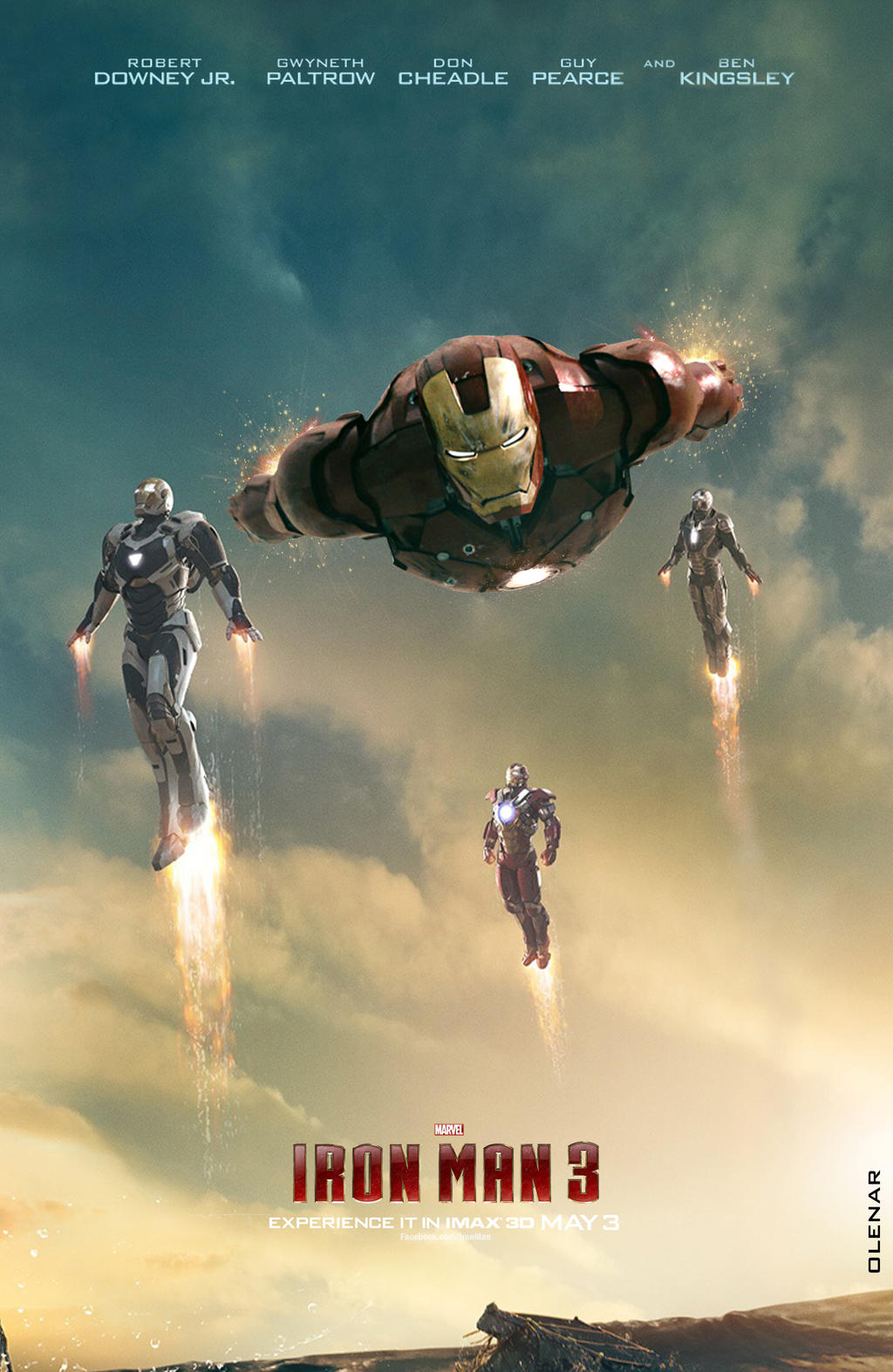 Iron Man 3 Movie Poster by Olenar on DeviantArt