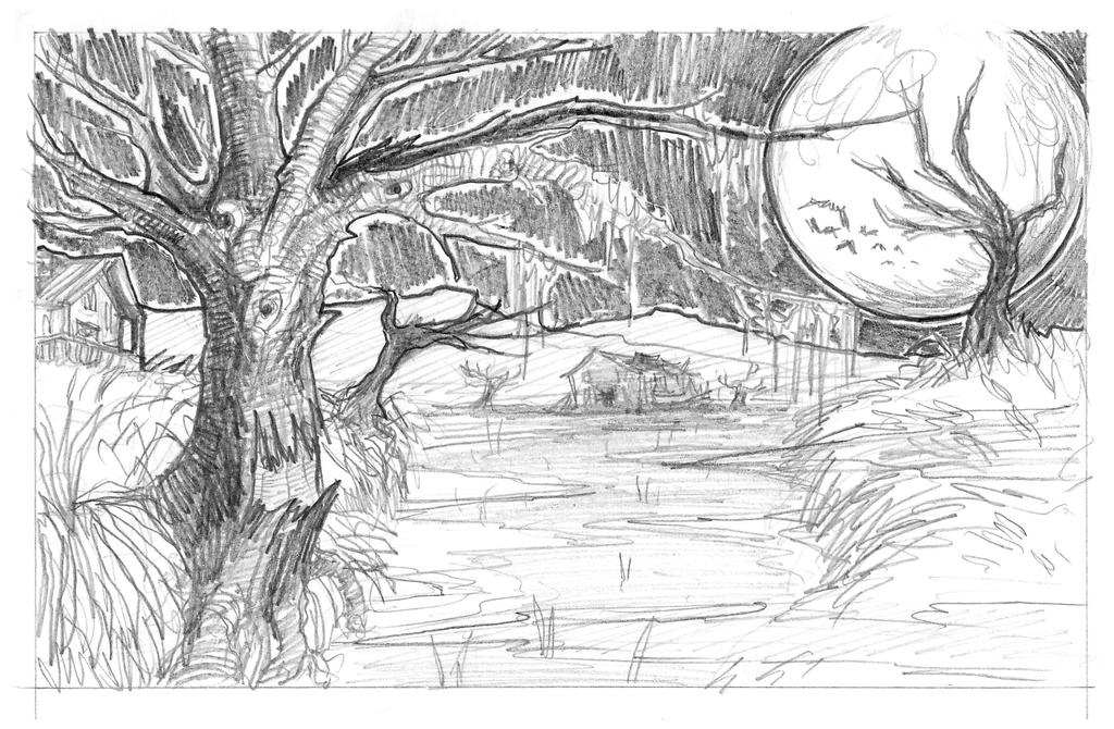 Swamp sketch by traumart13 on DeviantArt