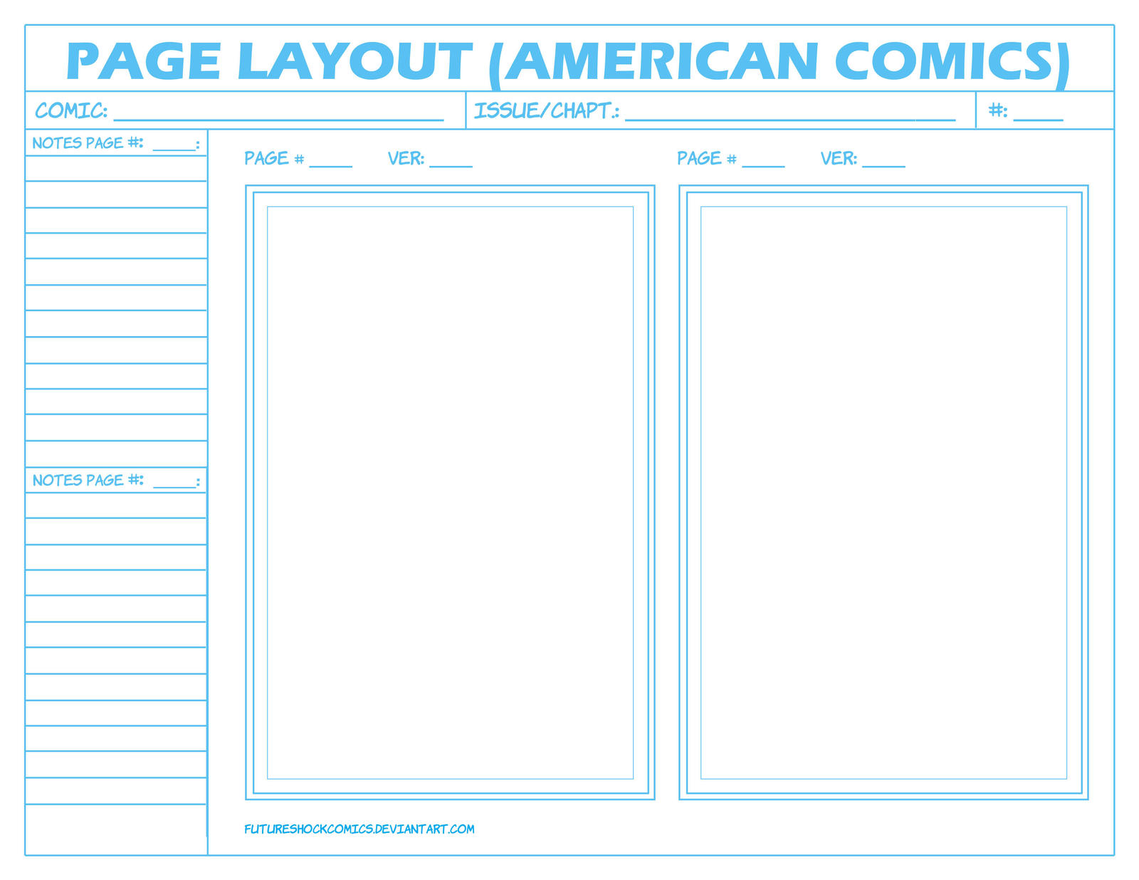 Comic Book Page Template Download