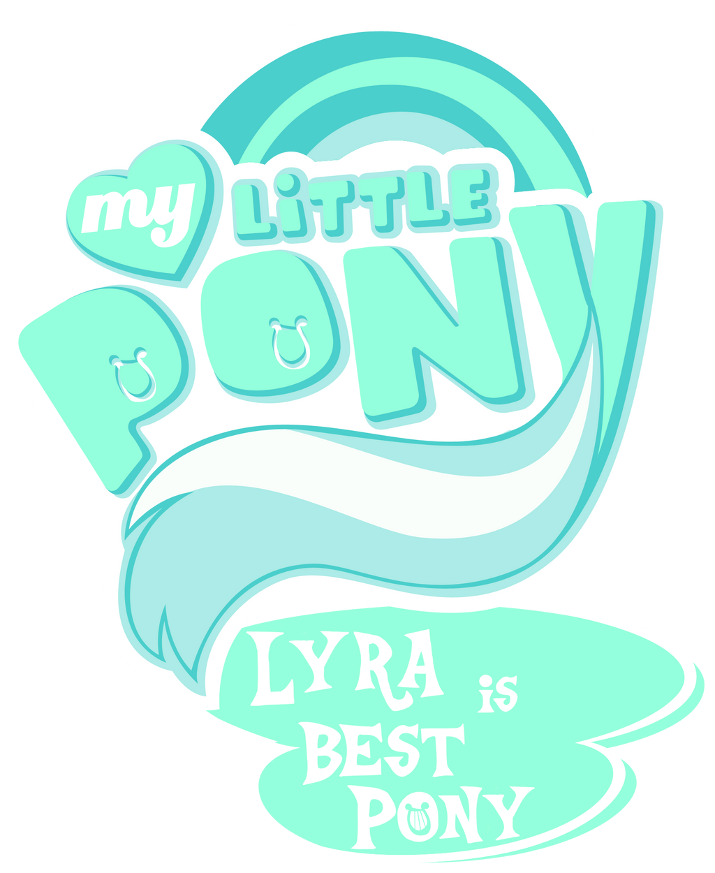 Fanart - MLP. My Little Pony Logo - Lyra by jamescorck on DeviantArt