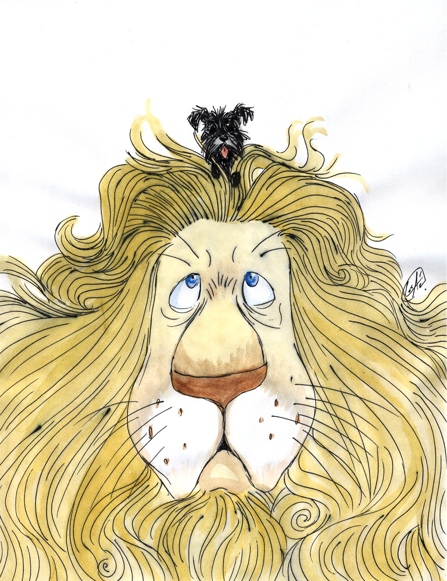 Cowardly Lion by DemonCartoonist on DeviantArt