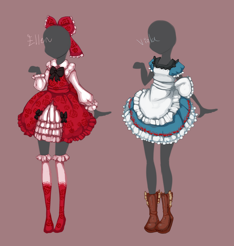 Outfit designs: The Witch's House by MantaTheMisukitty on DeviantArt