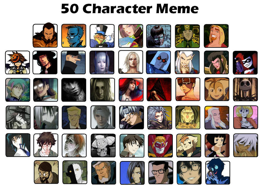 50 characters of awesome by lizardberry on DeviantArt