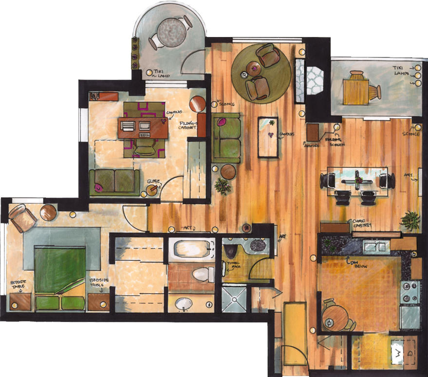 Apartment Floor Plan by phadinah on DeviantArt