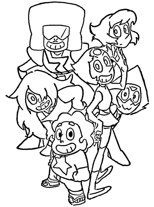 Steven Universe Coloring Pages Sketch Coloring Page