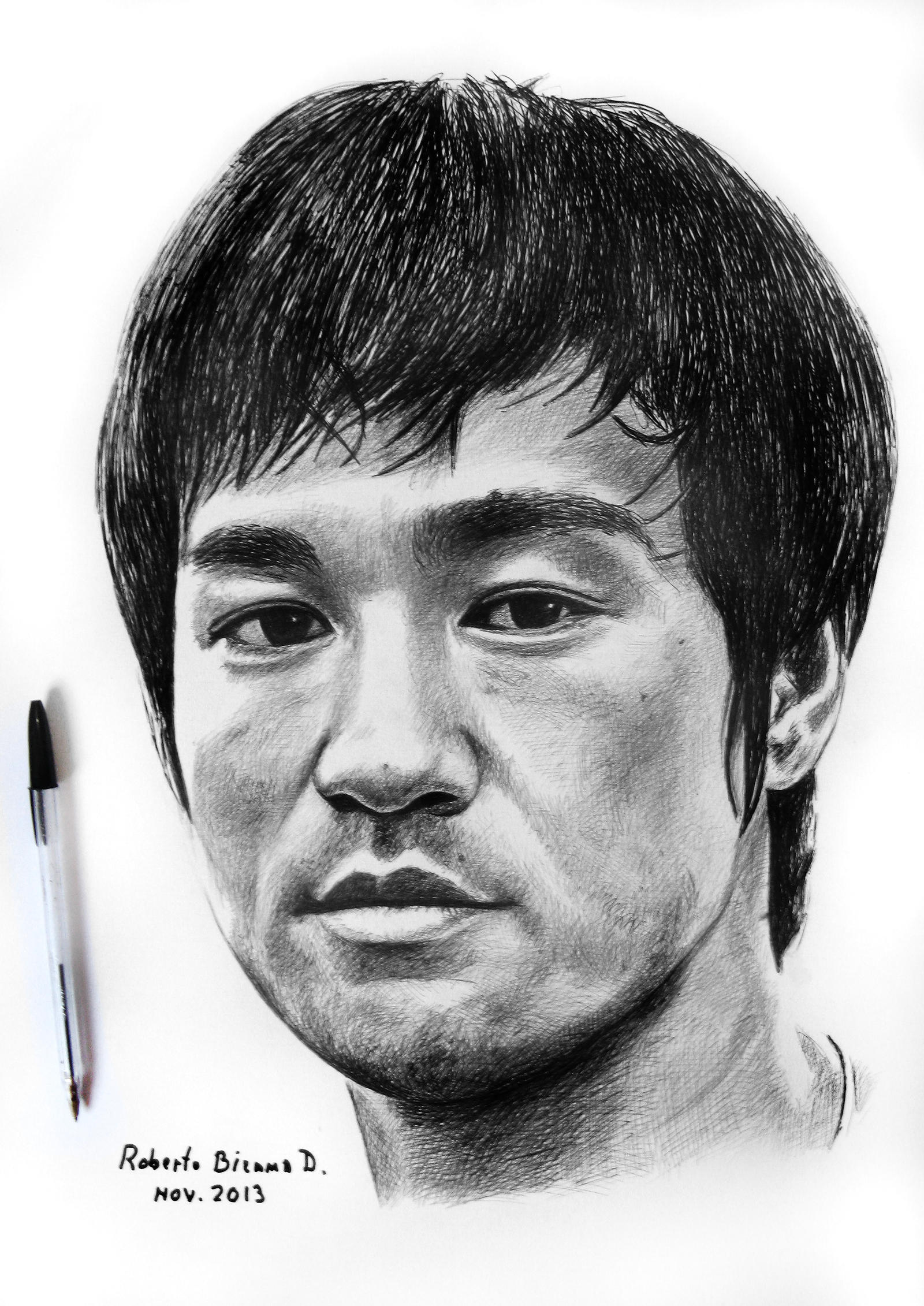 Dibujo de Bruce Lee para colorear Dibujos para colorear