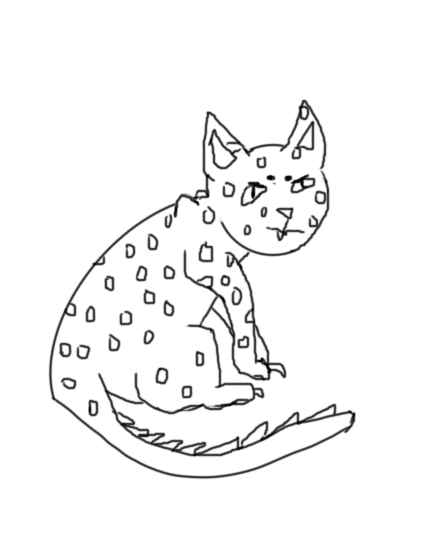 Evil Cat Sketch by EagleLeaf on DeviantArt