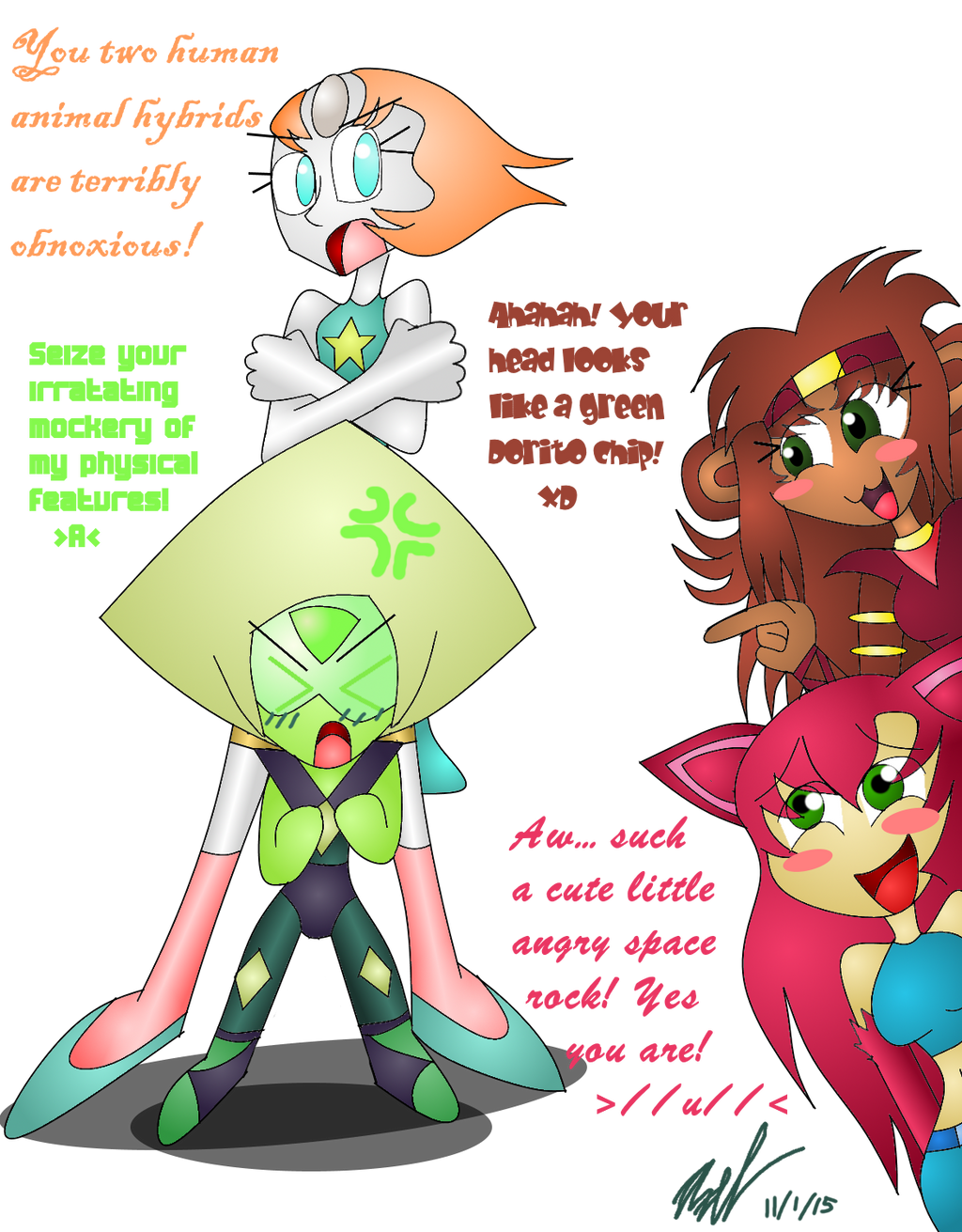 I want to give back peridots limb enhandcer so she can 