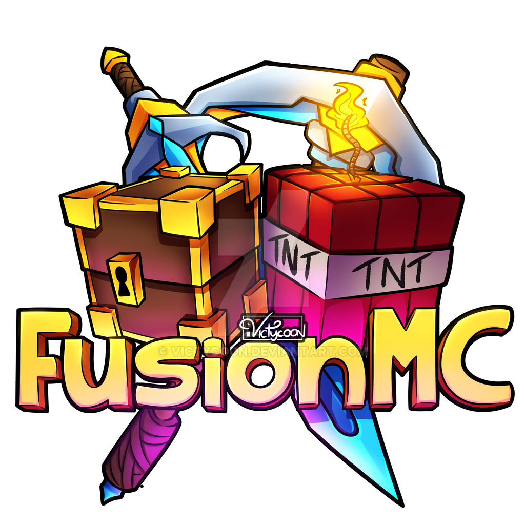 FusionMC - Logo Server Minecraft by VicTycoon on DeviantArt