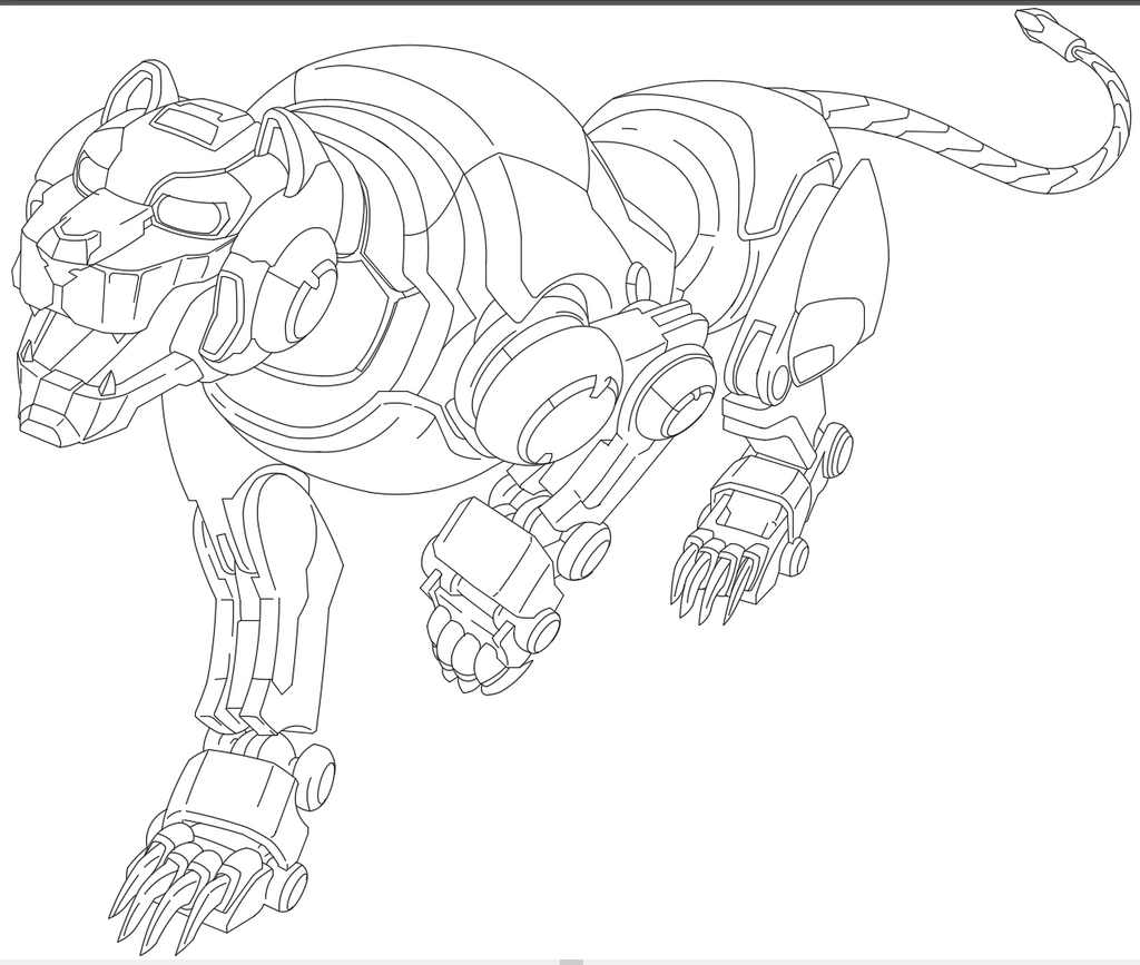 voltron coloring pages - photo #36