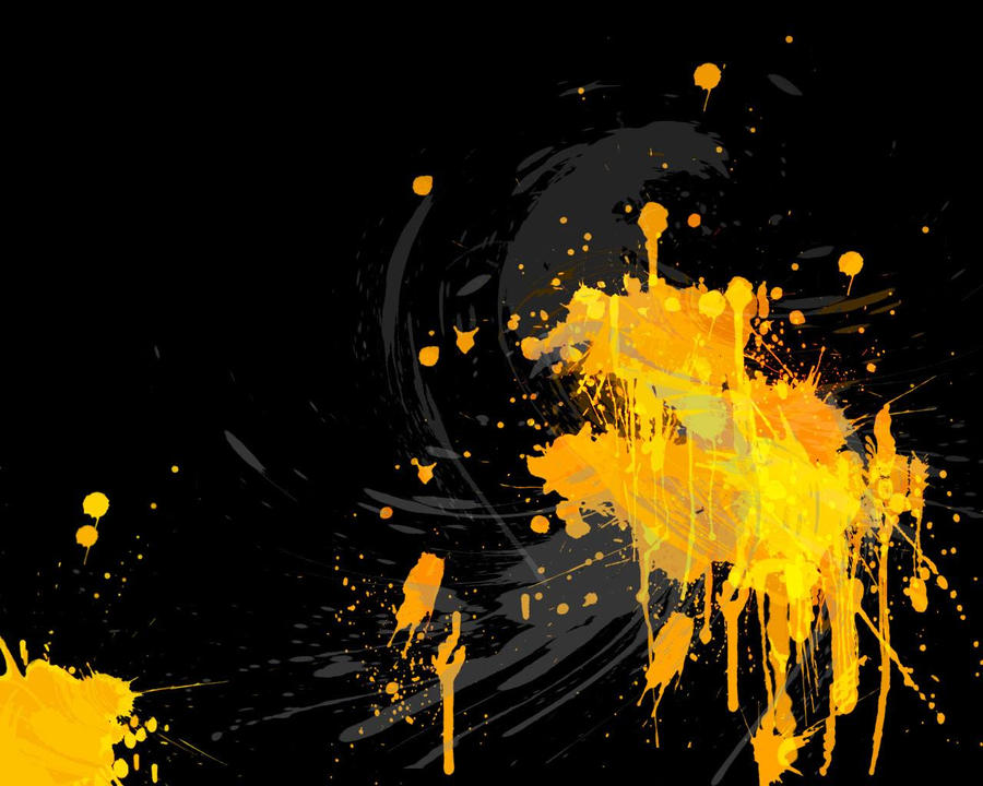 Paint Splatter Yellow by NIGHTofTHElivingME on DeviantArt