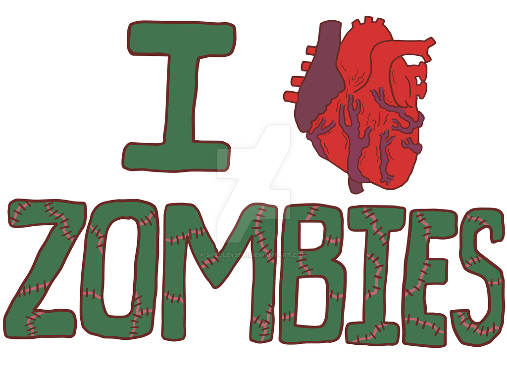 I Heart Zombies (basic Colour) by shelley3tai on DeviantArt