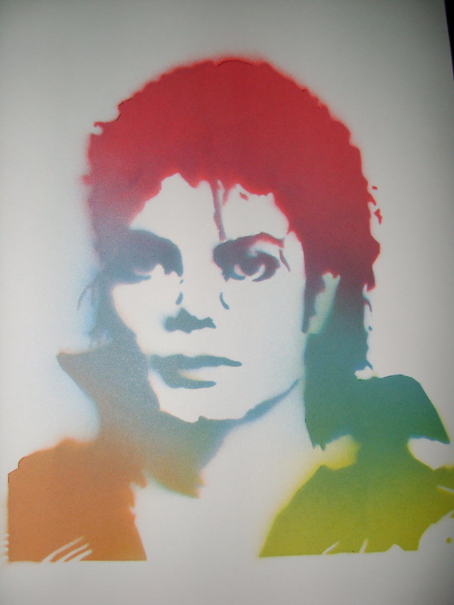 Michael Jackson stencil again by LeslieRamone on DeviantArt