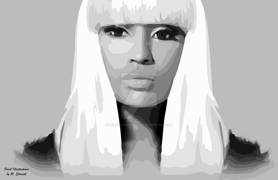 Illustrator - Nicki Minaj 01 by Fresh-Illustrations on DeviantArt