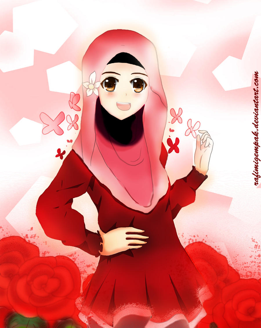 Gambar Wanita Explore Deviantart Gambar Anime Muslim Cantik Di