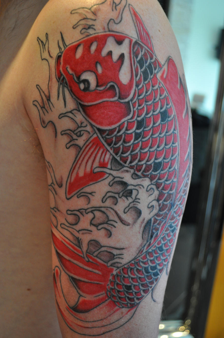red koi fish by GusInk on DeviantArt