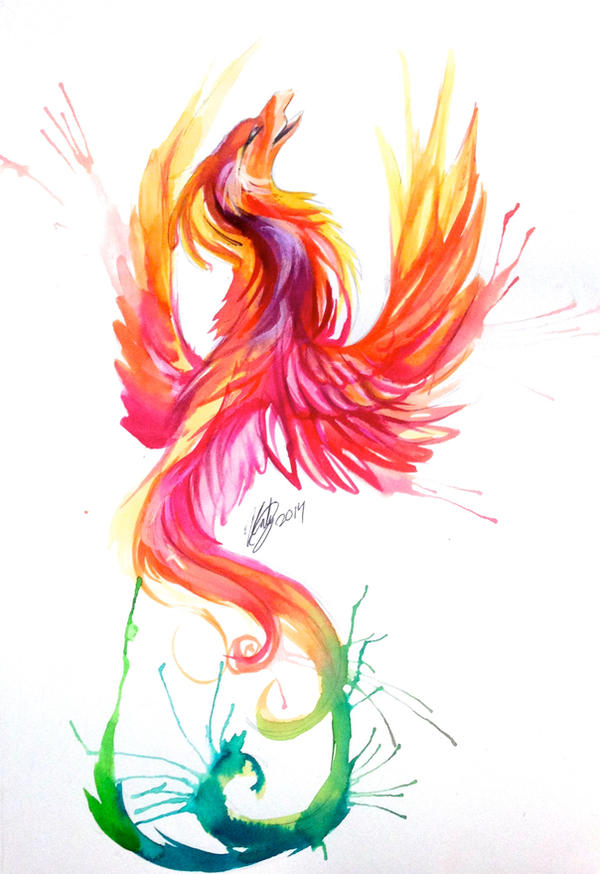 Phoenix Watercolor Design by Lucky978 on DeviantArt