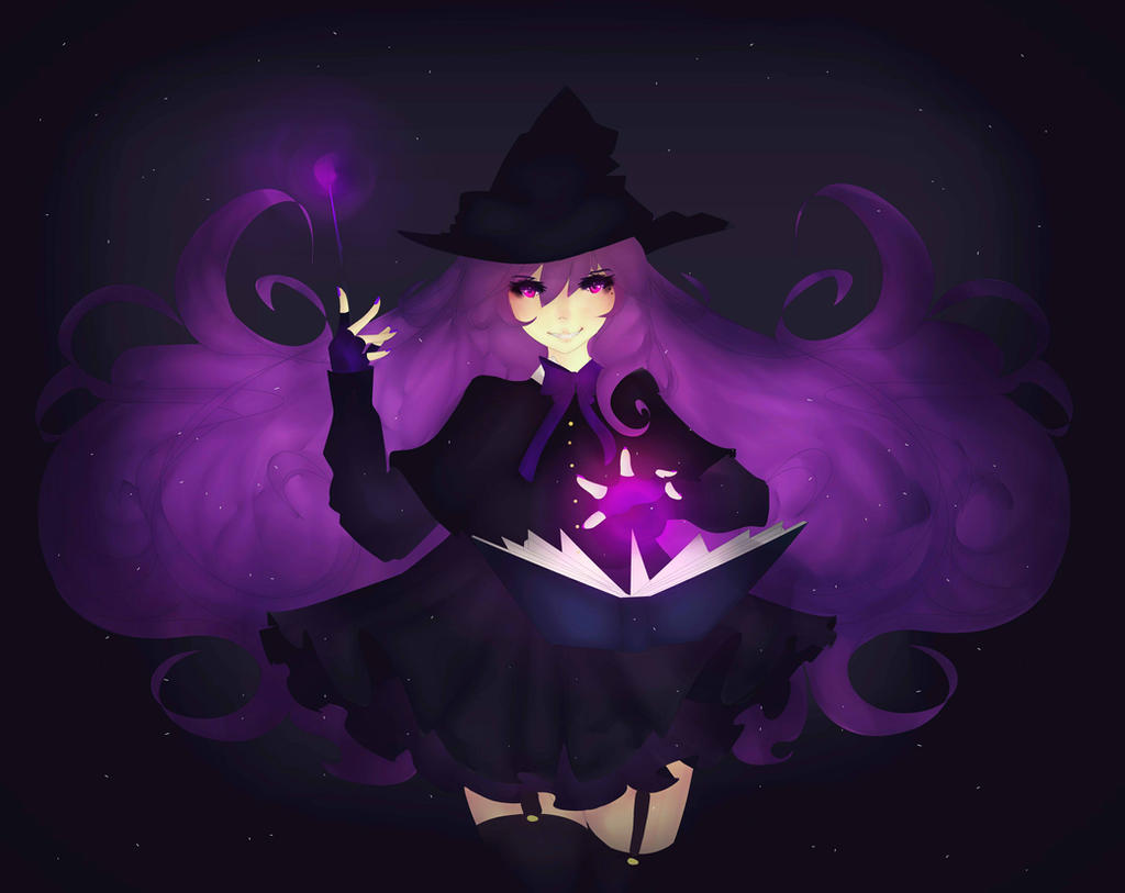 Noel purple magic .:Witch:. + Hair tutorial by sounds-like 