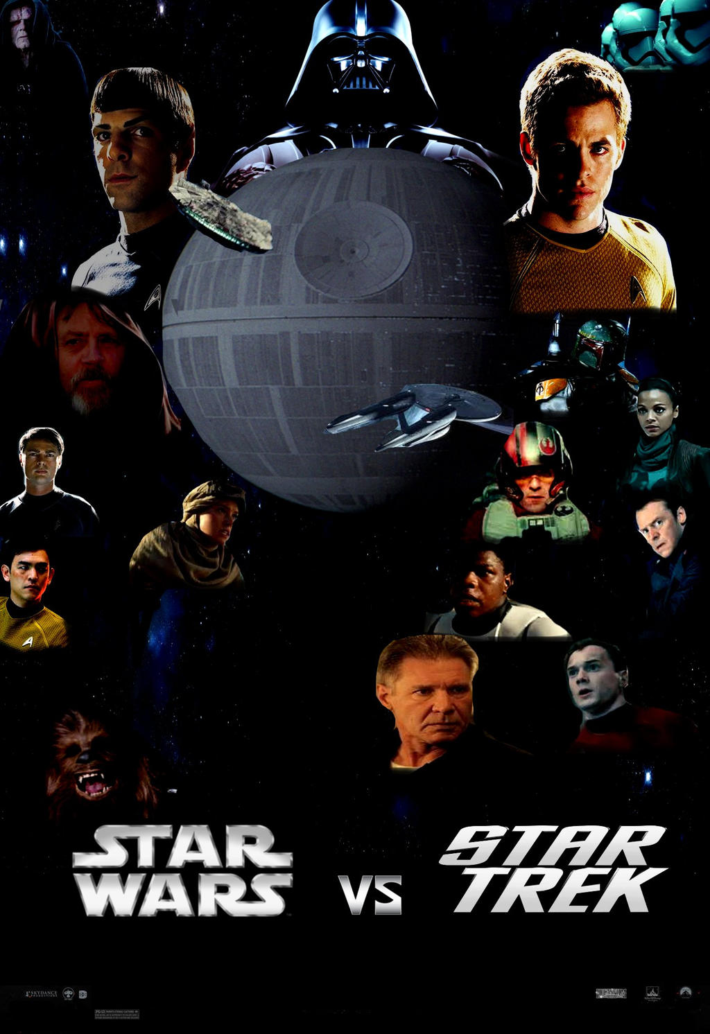 Star Wars vs. Star Trek poster by SteveIrwinFan96 on DeviantArt