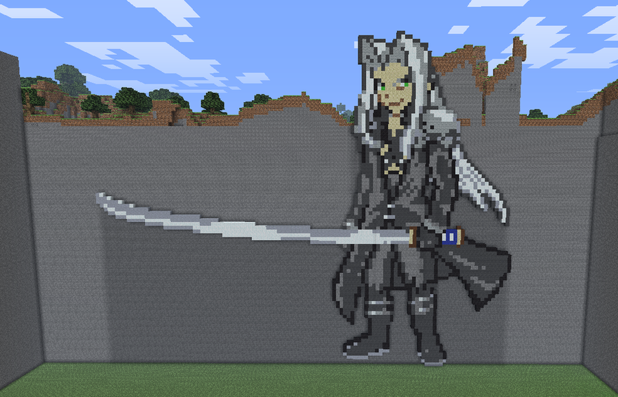Minecraft Sephiroth Statue by myvideogameworld on DeviantArt