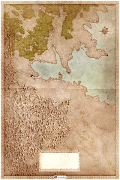 Fantasy map Ancient Colors and Roads by RenflowerGrapx on DeviantArt