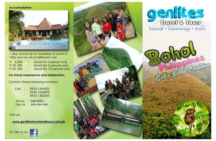 bohol travel brochure tagalog