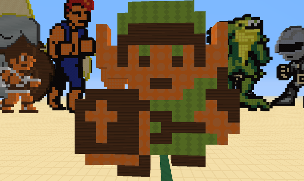 Link Minecraft Pixel Art by zeldagod4 on DeviantArt