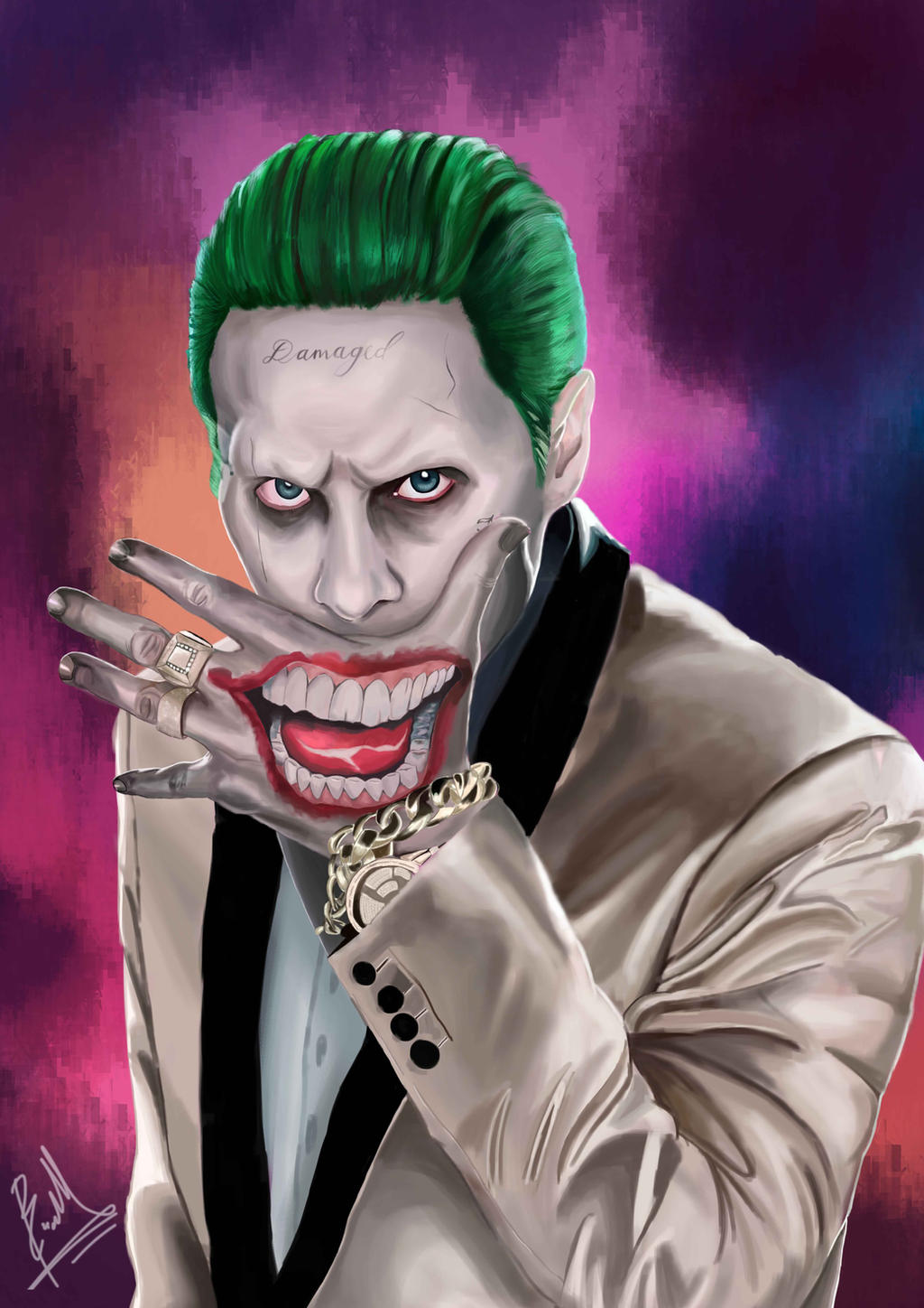 The Joker (Jared Leto) Digital Painting by brianmarianto on DeviantArt