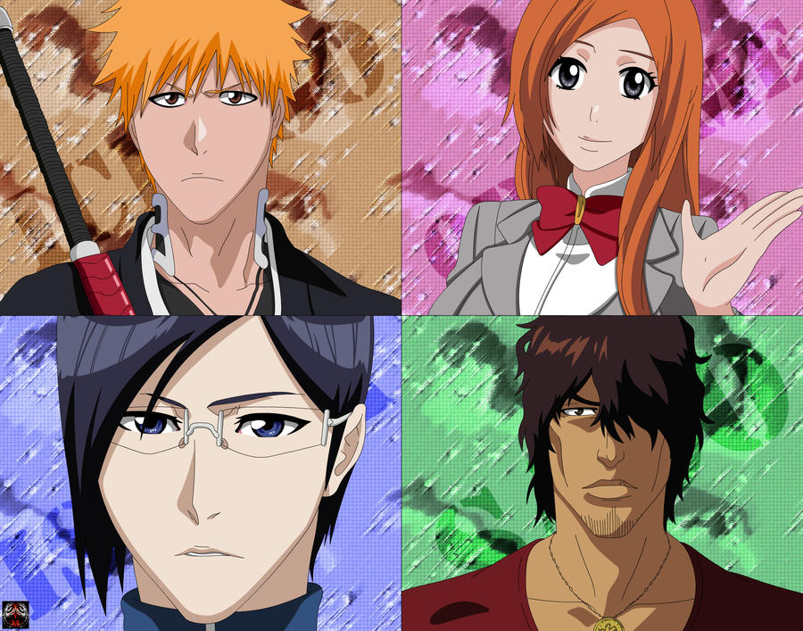 Bleach - The Four Friends by Xpand-Your-Mind on DeviantArt