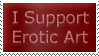 I support erotic art stamp by deviantStamps