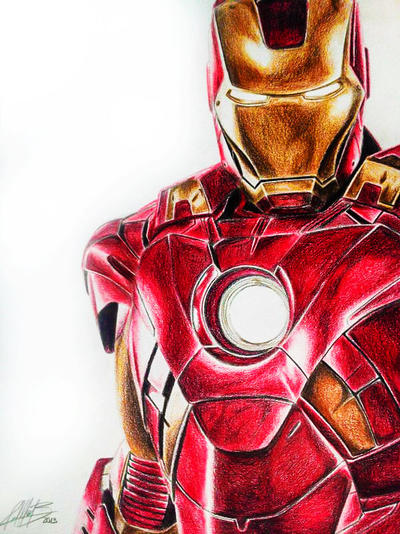 Iron Man Colour by AndresBellorin-ART on DeviantArt