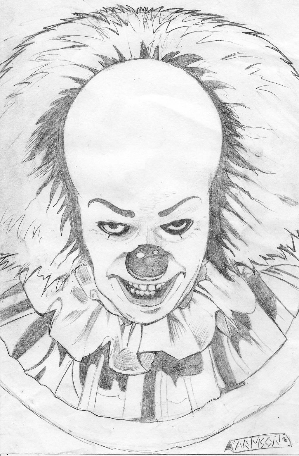 Killer Clown Kleurplaat Horrorfilm Malbuch In Kinderbuchabteilung