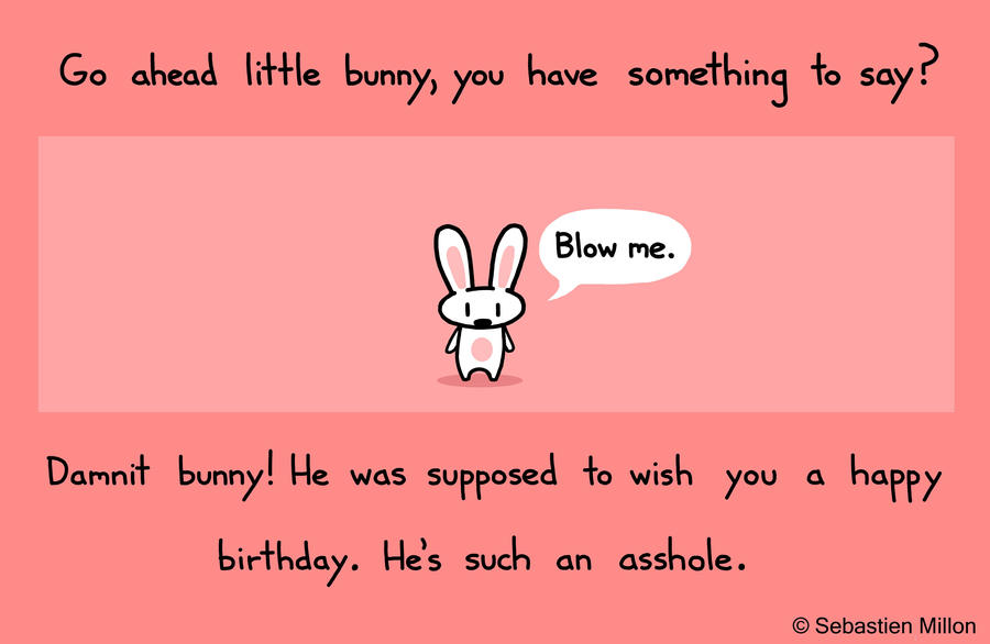 Bunny Doesn T Wish You A Happy Birthday By Sebreg On Deviantart